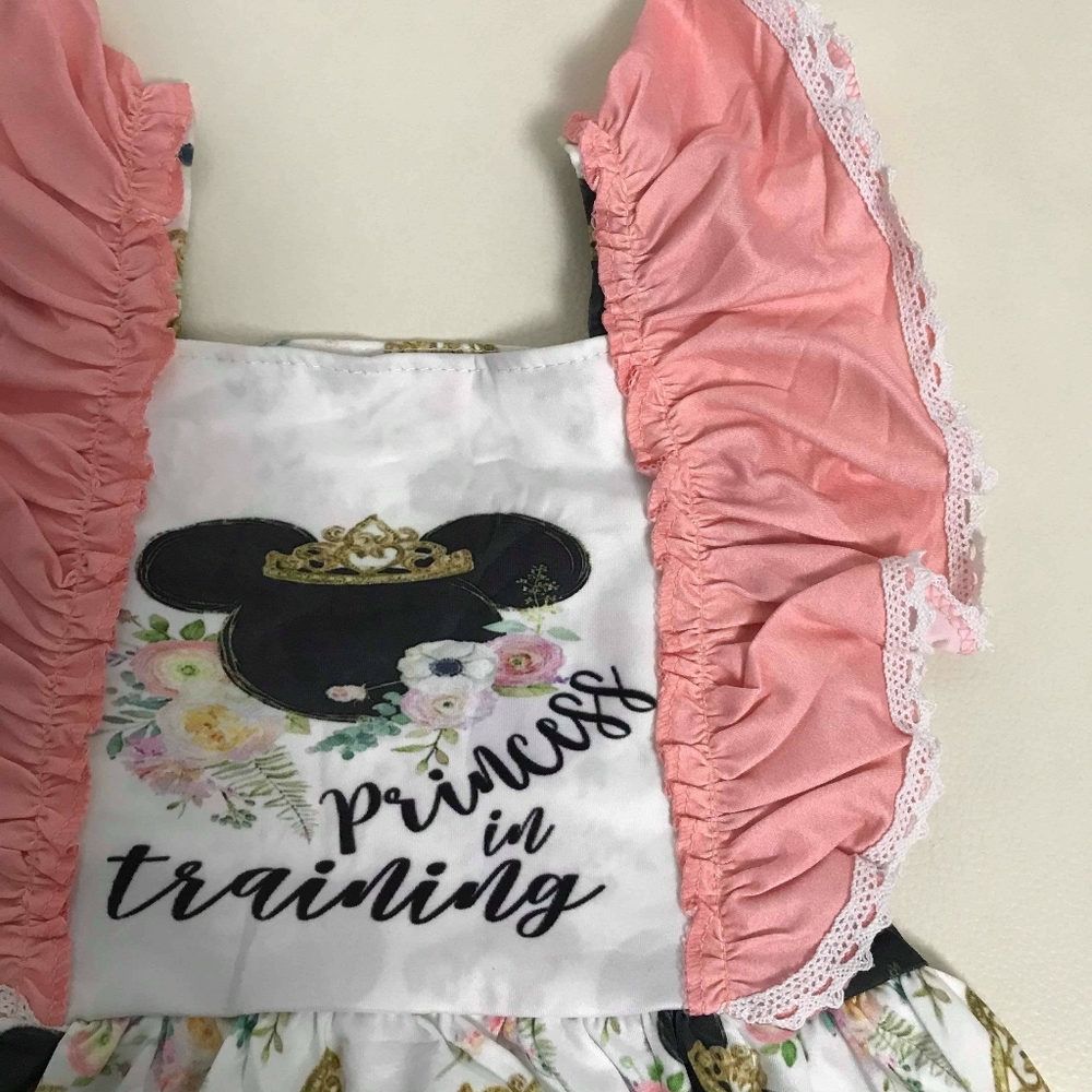 Minnie mouse cute dress lace ruffles - Picture 4 of 6